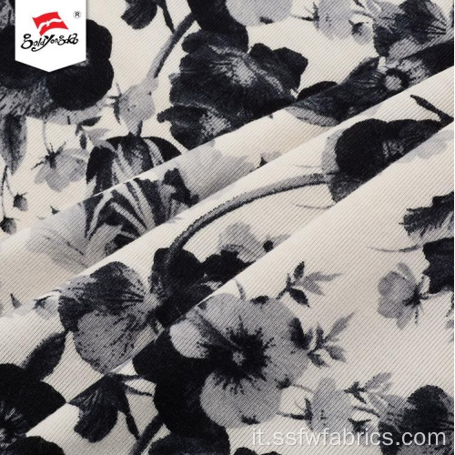 Bellissimi tessuti con stampa in tessuto spandex di rayon